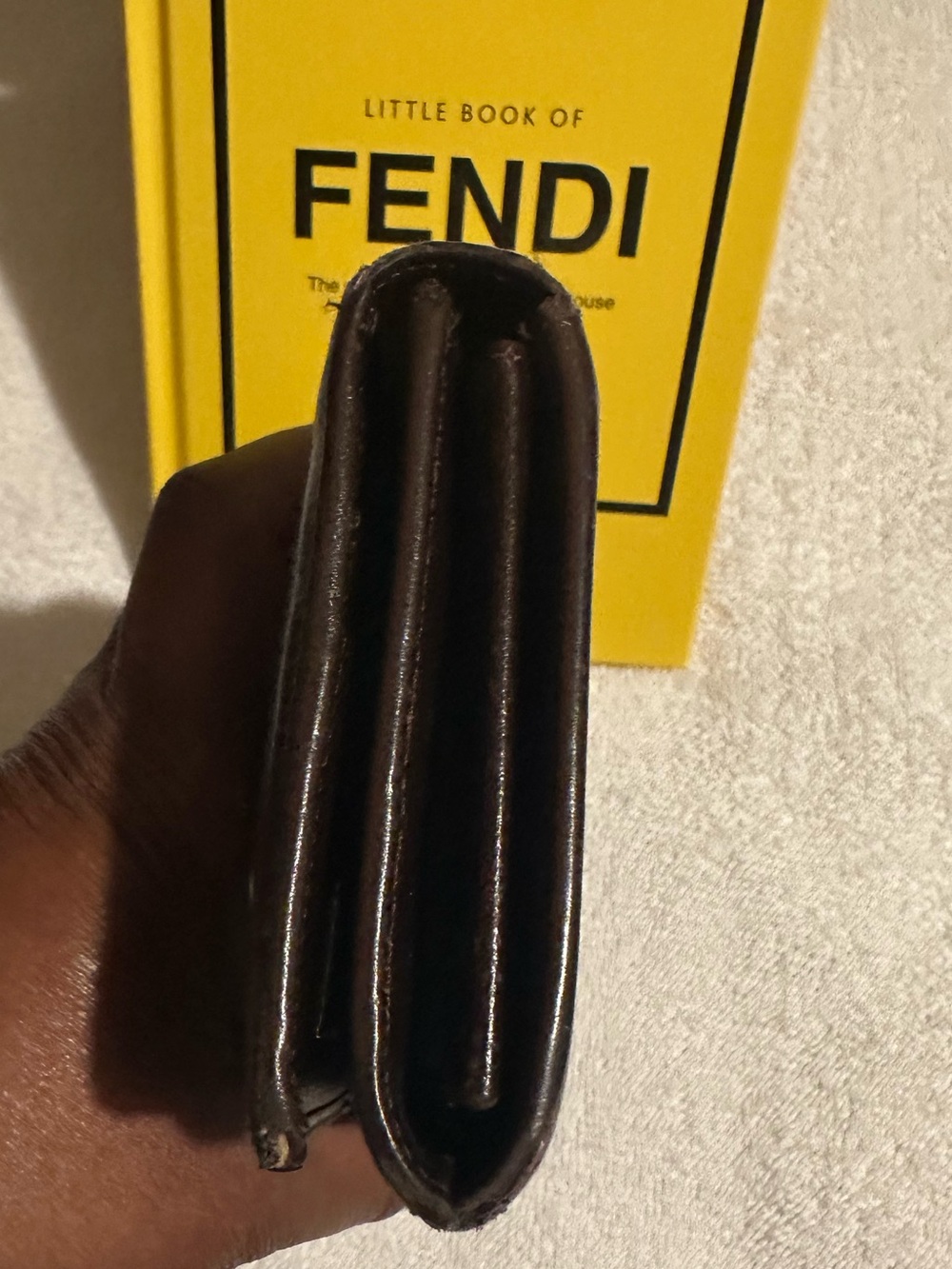 Authentic Fendi Zucca FF Long Wallet Brown Canvas Leather Vintage - Picture 5 of 12